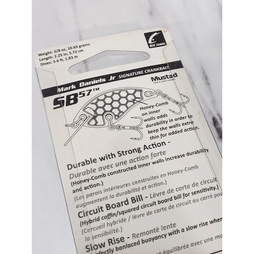 NEW Bill Lewis SB-57 Crankbait 3/8oz 2.25